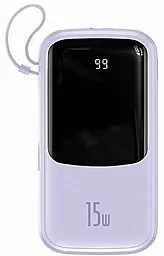 Повербанк Baseus Qpow Digital Display 10000 mAh 15W Type-C Purple (PPQD050005) - фото Повербанк Baseus Qpow Digital Display 10000 mAh 15W Type-C Purple (PPQD050005)
