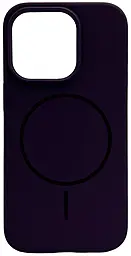 Чехол Silicone Case Full Fine Ring MagSafe для Apple iPhone 16 Pro Dark Purple - фото Чехол Silicone Case Full Fine Ring MagSafe для Apple iPhone 16 Pro Dark Purple