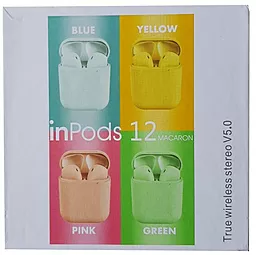 Навушники NICHOSI inPods i12 Macaron Pink - мініатюра 4