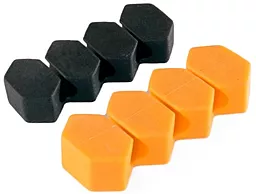 Кабельний органайзер ExtraDigital CC-963 Cable Clips Black/Orange (KBC1804)