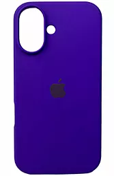 Чехол Silicone Case Full для Apple iPhone 16 Dark Purple