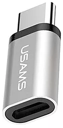 Адаптер-перехідник Usams Micro to Type-C Grey (US-SJ021)