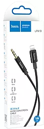Аудіо кабель Hoco UPA19 Aux mini Jack 3.5 mm - Lightning M/M Cable 1 м black - мініатюра 4