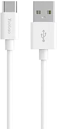 Кабель USB Yoobao YB-CA2 USB Type-C Cable White