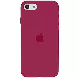 Чехол Silicone Case Full для Apple iPhone SE (2020) Rose Red