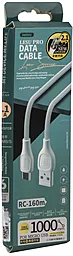 Кабель Remax Lesu Pro USB-A - micro USB 10.5w 1м cable White (RC-160m) - миниатюра 2