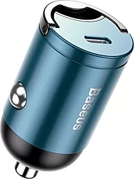 Автомобильное зарядное устройство с быстрой зарядкой Baseus Tiny Star Mini 30w PPS PD USB-C car charge blue (VCHX-B03) - фото Автомобильное зарядное устройство с быстрой зарядкой Baseus Tiny Star Mini 30w PPS PD USB-C car charge blue (VCHX-B03)
