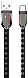 Кабель Hoco U74 Grand USB-A - Type-C 15w 3a 1.2м cable Black - фото Кабель Hoco U74 Grand USB-A - Type-C 15w 3a 1.2м cable Black