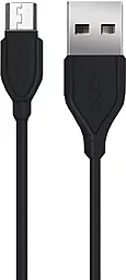 Кабель XO NB8 USB-A - micro USB 10.5w 1м cable Black - фото Кабель XO NB8 USB-A - micro USB 10.5w 1м cable Black