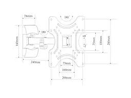 Кронштейн для телевизора CHARMOUNT TV-12 - миниатюра 4 Кронштейн для телевизора CHARMOUNT TV-12 - миниатюра 4