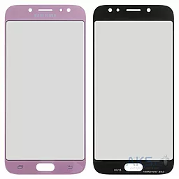 Корпусное стекло дисплея Samsung Galaxy J7 J730F 2017 (с OCA пленкой) Pink