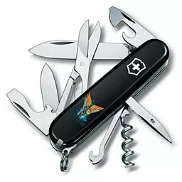 Мультитул Victorinox Climber Ukraine (1.3703.3_T1061u) Black Ангел ВСУ - фото Мультитул Victorinox Climber Ukraine (1.3703.3_T1061u) Black Ангел ВСУ