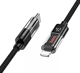 Кабель Hoco U116 USB Type-C - Lightning 27w 3a 1.2м PD сable Black - миниатюра 4 Кабель Hoco U116 USB Type-C - Lightning 27w 3a 1.2м PD сable Black - миниатюра 4