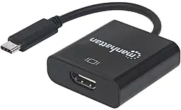 Видео переходник (адаптер) USB Typy-C - HDMI v1.4 4k 30hz 0.08m black (151788) Intracom