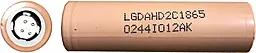 Аккумулятор LG 18650 2100mAh 1шт (LGDAHD2C1865) - миниатюра 3