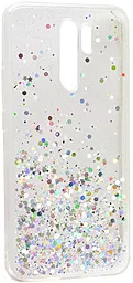 Чехол Epik Star Glitter Xiaomi Redmi 9 Clear