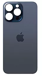 Задняя крышка корпуса Apple iPhone 15 Pro Max (big hole) Blue Titanium