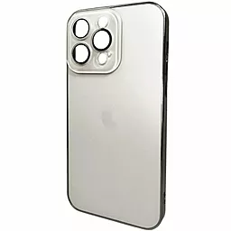 Чехол AG Glass Sapphire Frame MagSafe Logo for Apple iPhone 12 Pro White