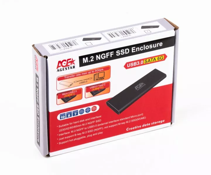 Карман для SSD AgeStar M2 NGFF (3UBNF1) - фото 3
