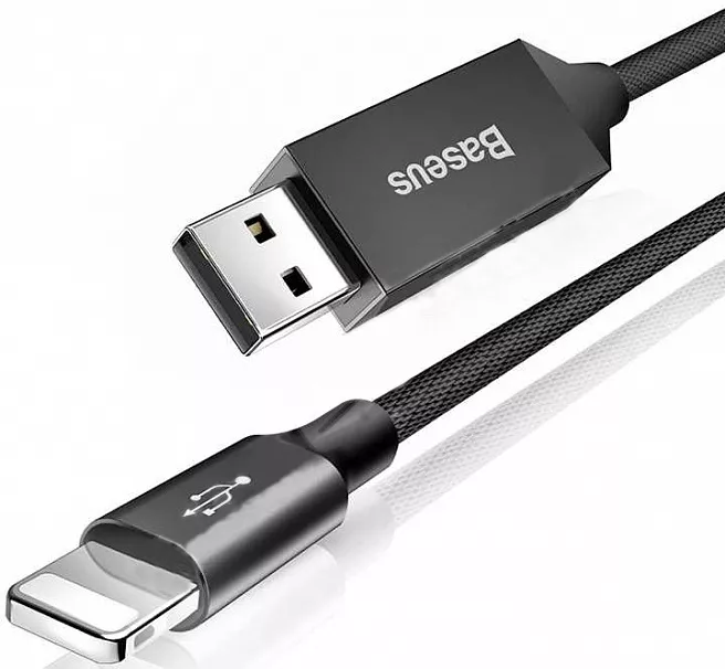 Кабель Baseus USB-A - Lightning 10w 5м cable Black (CALYW-M01) - фото 2