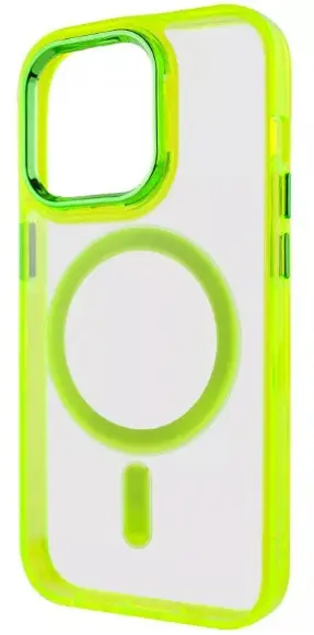 Чехол Epik Iris with MagSafe для Apple iPhone 13 Pro Yellow - фото 3