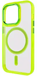 Чехол Epik Iris with MagSafe для Apple iPhone 13 Pro Yellow - миниатюра 3 Чехол Epik Iris with MagSafe для Apple iPhone 13 Pro Yellow - миниатюра 3