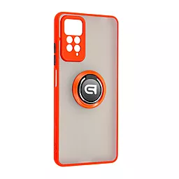 Чехол ArmorStandart Frosted Matte Ring для Xiaomi Redmi Note 12 Pro 4G Red (ARM68385) - фото Чехол ArmorStandart Frosted Matte Ring для Xiaomi Redmi Note 12 Pro 4G Red (ARM68385)