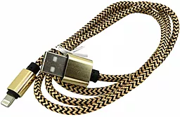 Кабель Walker C520 USB-A - Lightning 12w 2.4a 1м cable Gold - фото Кабель Walker C520 USB-A - Lightning 12w 2.4a 1м cable Gold