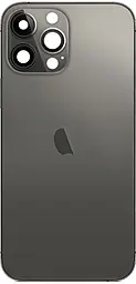 Задняя крышка корпуса Apple iPhone 13 Pro Max со стеклом камеры Graphite - фото Задняя крышка корпуса Apple iPhone 13 Pro Max со стеклом камеры Graphite