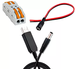 Комплект питания для 12V светодиодной ленты от USB кабеля