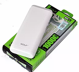 Повербанк GOLF GF-D5S Mosaic LED 10000mAh White