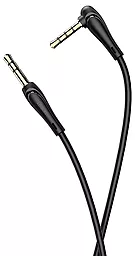 Аудіо кабель, з мікрофоном Hoco UPA15 AUX mini Jack 3.5mm M/M Cable 1 м black - мініатюра 2