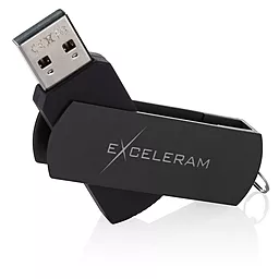 Флешка Exceleram 16GB P2 Series USB 3.1 Gen 1 (EXP2U3BB16) Black - мініатюра 2