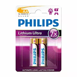 Батарейки Philips AA FR6 Lithium Ultra 2шт (FR6LB2A/10)