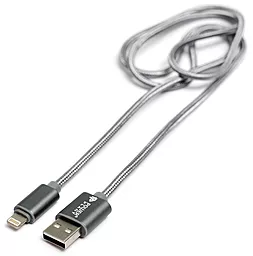 Кабель PowerPlant USB-A - Lightning 12w 2.4a 1м cable Grey (KD00AS1288) - фото Кабель PowerPlant USB-A - Lightning 12w 2.4a 1м cable Grey (KD00AS1288)
