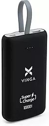 Повербанк Vinga VPB1SQSCBK 10000 mAh Black - фото Повербанк Vinga VPB1SQSCBK 10000 mAh Black