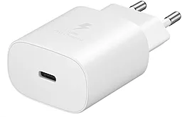 Сетевое зарядное устройство с быстрой зарядкой Samsung 25w PD USB-C Charger OEM white - фото Сетевое зарядное устройство с быстрой зарядкой Samsung 25w PD USB-C Charger OEM white