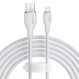 Кабель Baseus Pudding Series USB-A - Lightning 12w 2.4a 2м cable White - фото Кабель Baseus Pudding Series USB-A - Lightning 12w 2.4a 2м cable White
