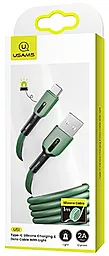 Кабель Usams U51 Silicone USB-A - micro USB 10w 1м cable Dark/Green - мініатюра 3 Кабель Usams U51 Silicone USB-A - micro USB 10w 1м cable Dark/Green - мініатюра 3