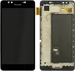 Дисплей Microsoft Lumia 950 (RM-1104, RM-1105, RM-1118) с тачскрином и рамкой, оригинал, Black