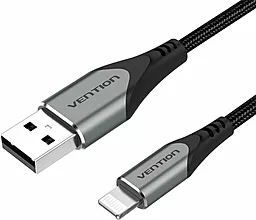 Кабель Vention USB-A - Lightning 12w 2.4a 1.5м cable Grey (LABHG) - фото Кабель Vention USB-A - Lightning 12w 2.4a 1.5м cable Grey (LABHG)