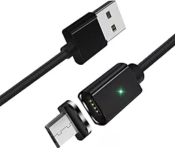 USB Кабель Essager Magic Power Magnetic 15W 3A micro USB Cable Black (EXCCXM-ML01)