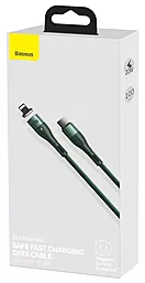 Кабель USB PD Baseus Zinc Magnetic 20W 2M USB Type-C - Lightning Cable Green (CATLXC-A06) - миниатюра 3