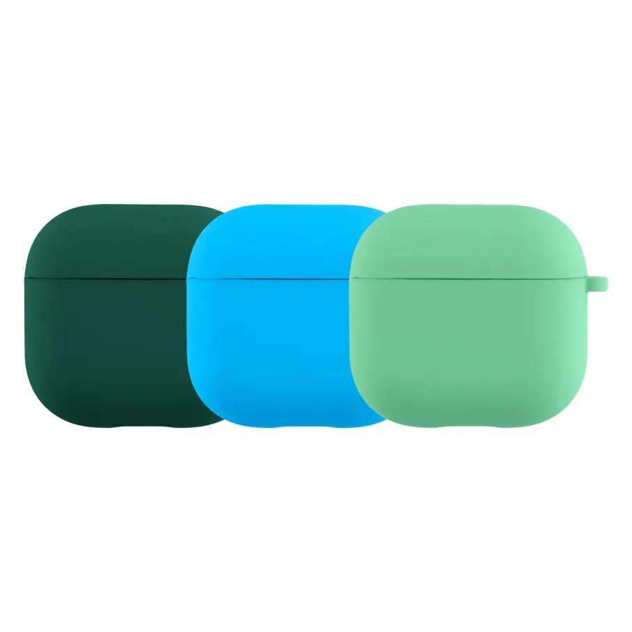 Силиконовый чехол NICHOSI для Apple Airpods 4 Mint - фото 2
