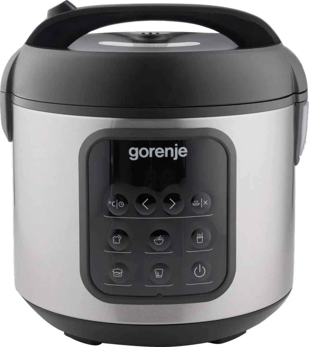 Мультиварка Gorenje, 476Вт, мини, чаша-2л, електронне керув., 5 програм, метал/пластик, чорний - фото 1
