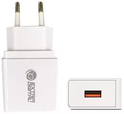 Сетевое зарядное устройство PowerPlant 18w QC3.0 home charger white (SC230082) - фото Сетевое зарядное устройство PowerPlant 18w QC3.0 home charger white (SC230082)