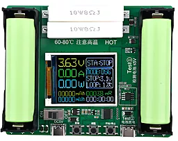 Тестер батареек Digital 18650 Lithium Battery Capacity Tester 2 slots