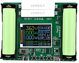 Тестер батарейок Digital 18650 Lithium Battery Capacity Tester 2 slots - фото Тестер батарейок Digital 18650 Lithium Battery Capacity Tester 2 slots