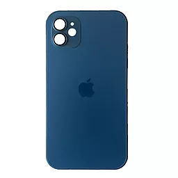 Чохол AG Glass with MagSafe для Apple iPhone 12 Navy blue