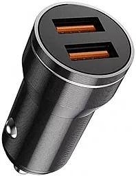 Автомобильное зарядное устройство Jellico F2S 15.5w QC3.0 2xUSB-A ports car charger black - фото Автомобильное зарядное устройство Jellico F2S 15.5w QC3.0 2xUSB-A ports car charger black